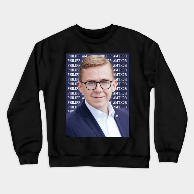 Philipp Amthor Portrait Crewneck Sweatshirt by misenique